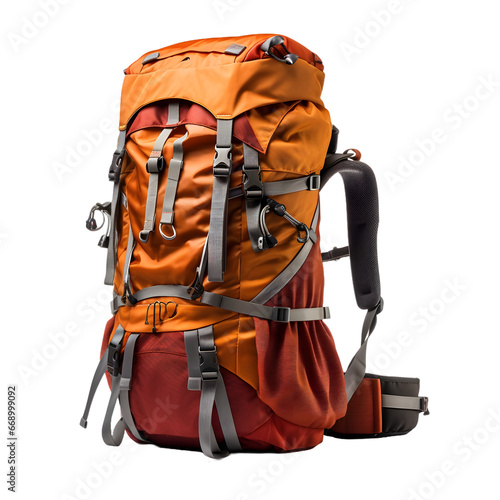 travel backpack isolated