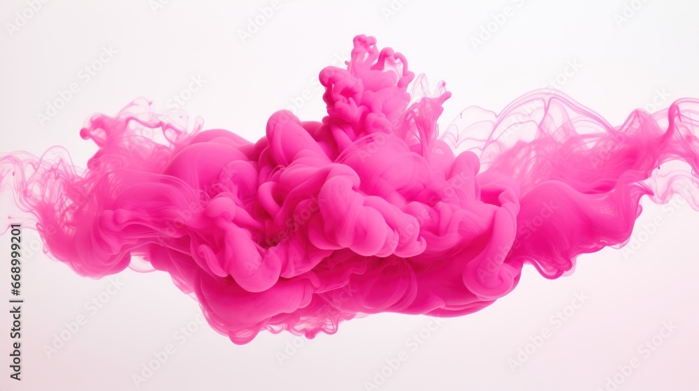 Bright Pink Ink Cloud in Water: Minimalistic and Superb Clean Image AI Generated Bright Pink Ink Cloud in Water: Minimalistic and Superb Clean Image AI Generated