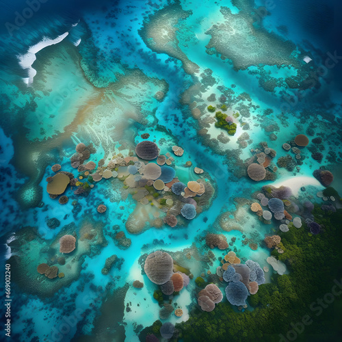 coral reef in the sea © Channat