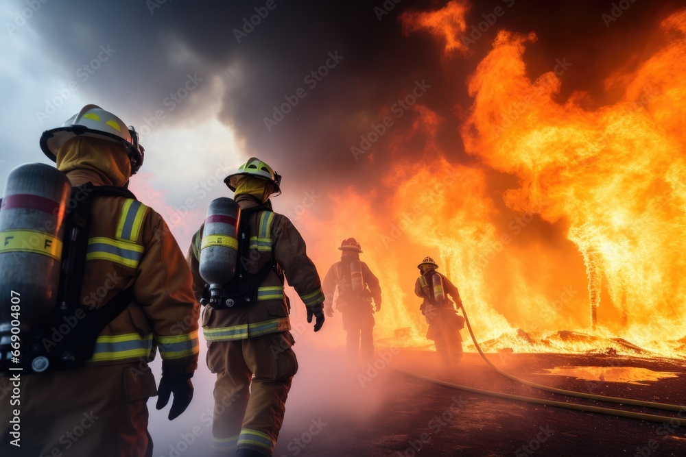 Group of firefighters Group of firefighters