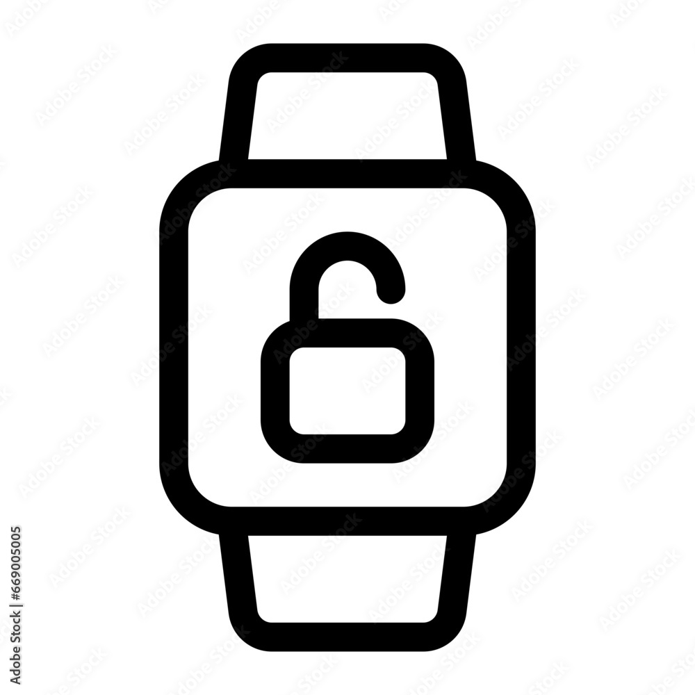 smartwatch line icon smartwatch line icon