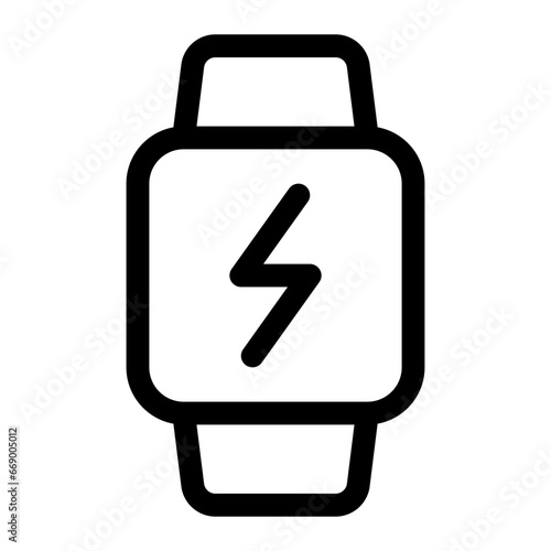 smartwatch line icon