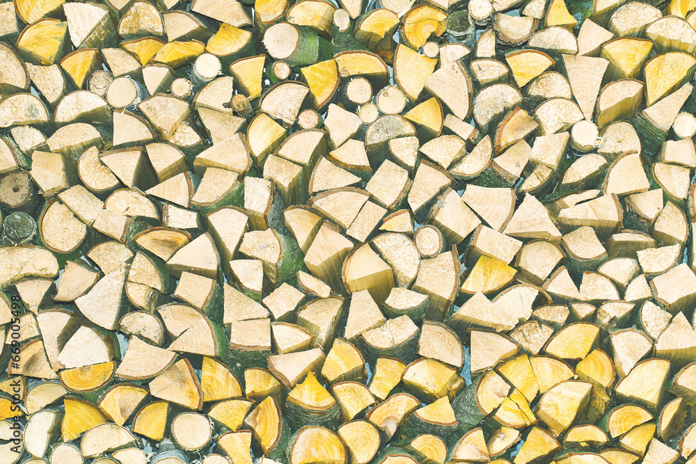 Firewood stacked for storage seamless pattern, dry chopped firewood seamless texture or background Firewood stacked for storage seamless pattern, dry chopped firewood seamless texture or background