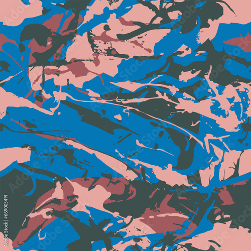 Stroke camo seamless patter...