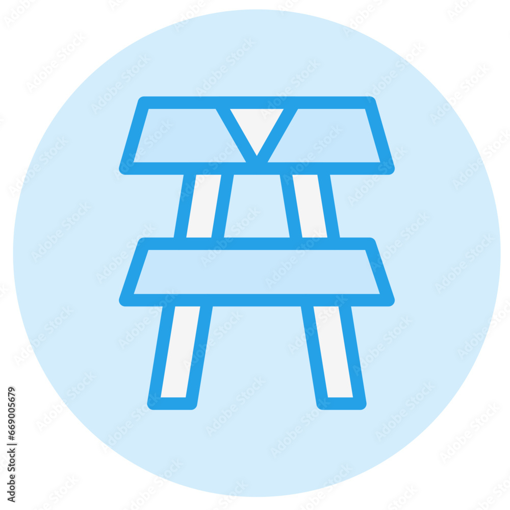 Picnic table Vector Icon Design Illustration Picnic table Vector Icon Design Illustration