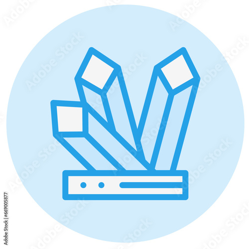 Crystals Vector Icon Design Illustration
