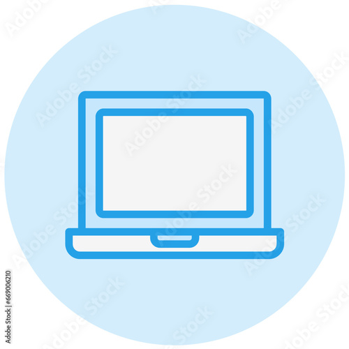 Laptop Vector Icon Design Illustration