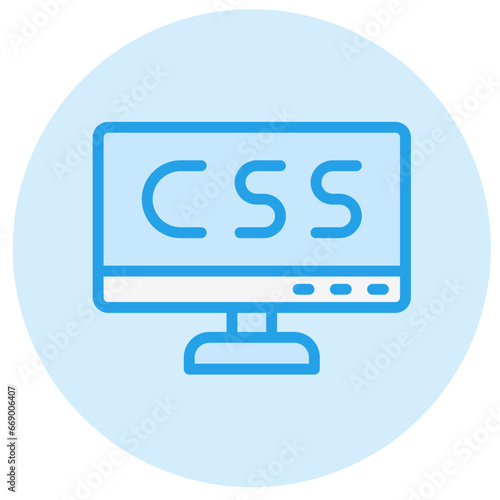 Css Vector Icon Design Illustration