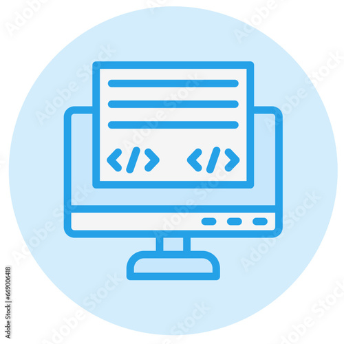 Front End Vector Icon Design Illustration