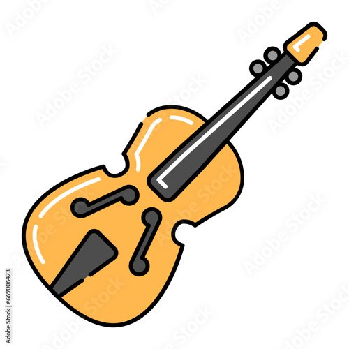 Violin Music Icon Set