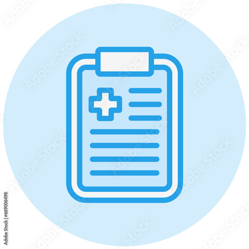 Medical Report Vector Icon Design Illustration