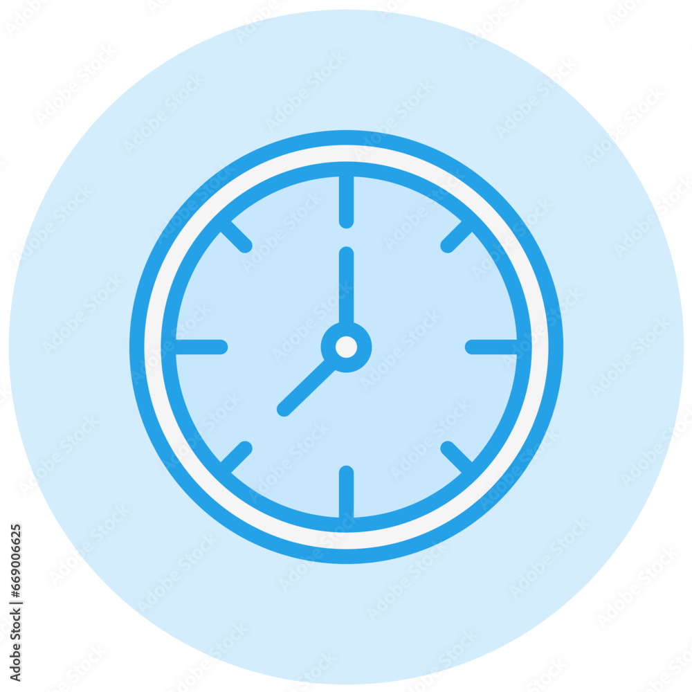 Wall Clock Vector Icon Design Illustration Wall Clock Vector Icon Design Illustration