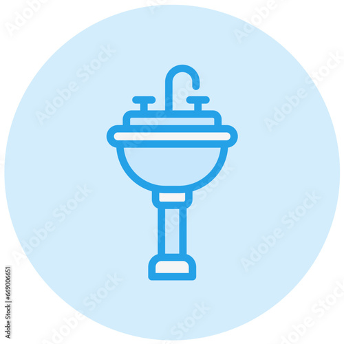 Sink Vector Icon Design Illustration