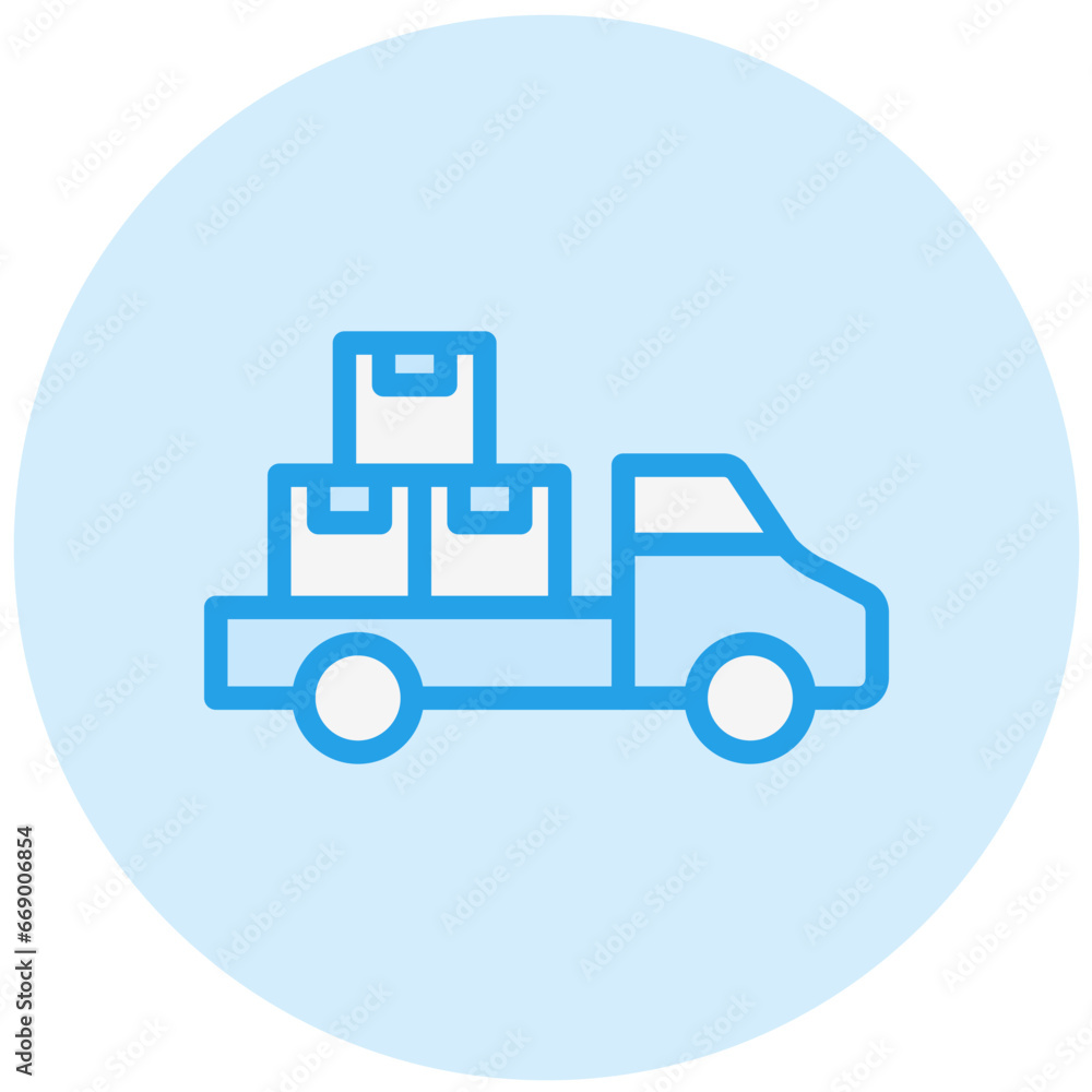 Delivery Truck Vector Icon Design Illustration