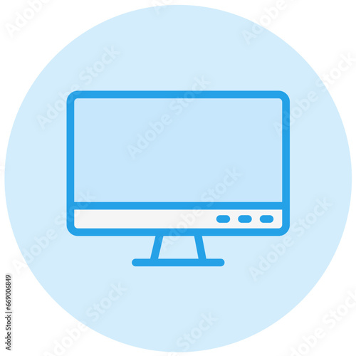 Computer Vector Icon Design Illustration