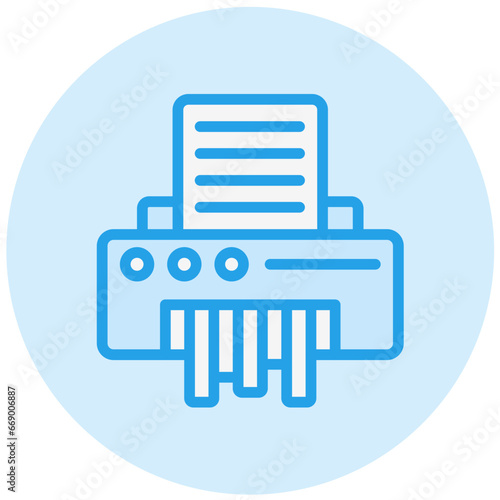 Paper Shredder Vector Icon Design Illustration
