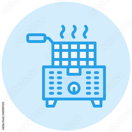 Deep Fryer Vector Icon Design Illustration