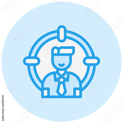 Head Hunting Vector Icon Design Illustration