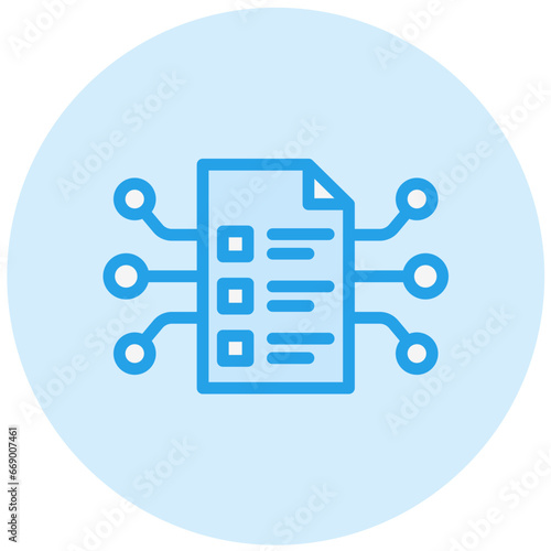 Smart Contract Vector Icon Design Illustration