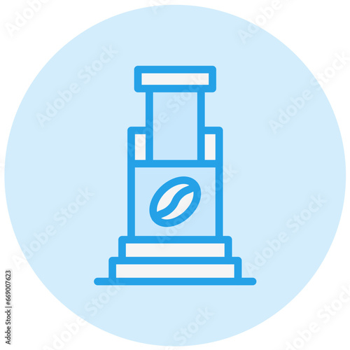 Aeropress Vector Icon Design Illustration