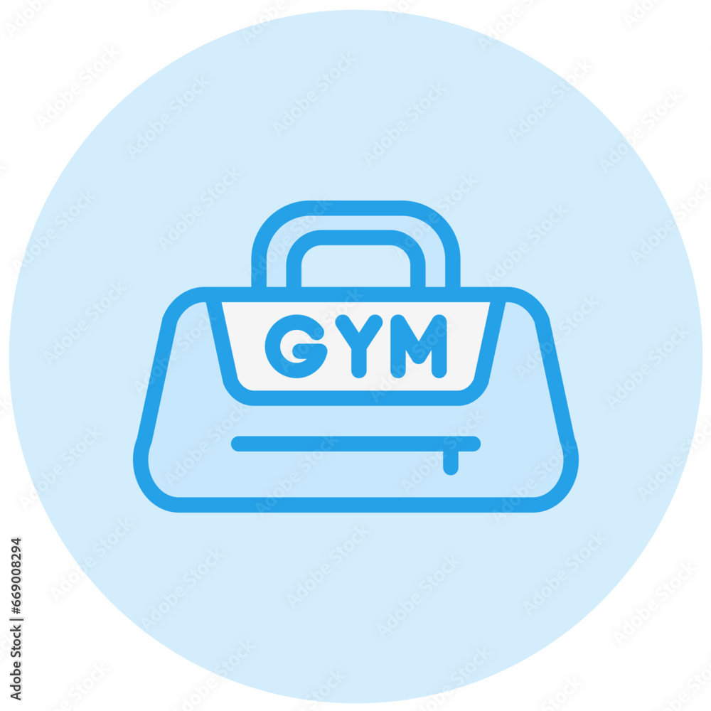 Gym Bag Vector Icon Design Illustration Gym Bag Vector Icon Design Illustration