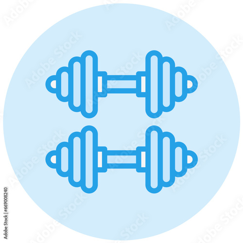 Barbell Vector Icon Design Illustration