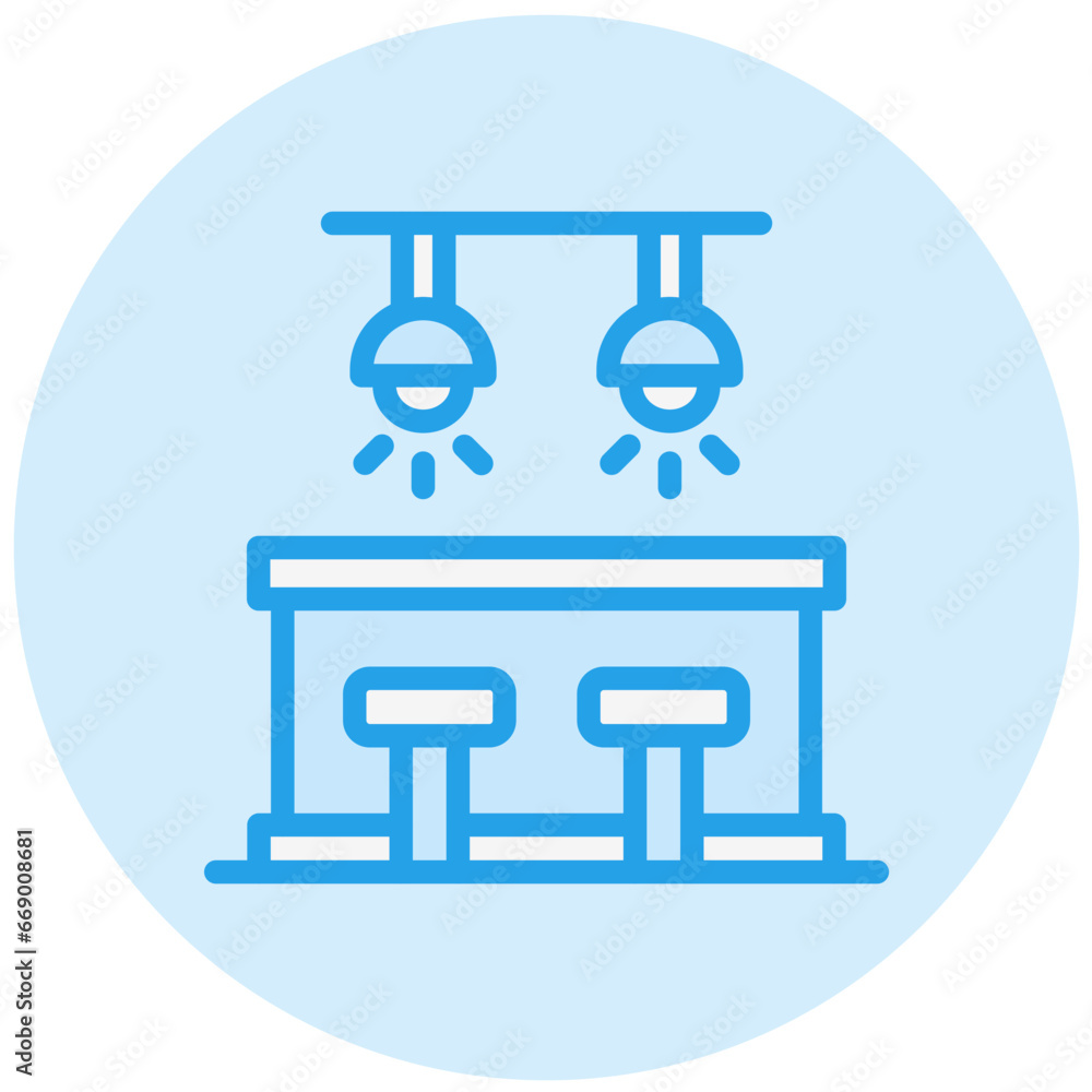 Bar Counter Vector Icon Design Illustration Bar Counter Vector Icon Design Illustration
