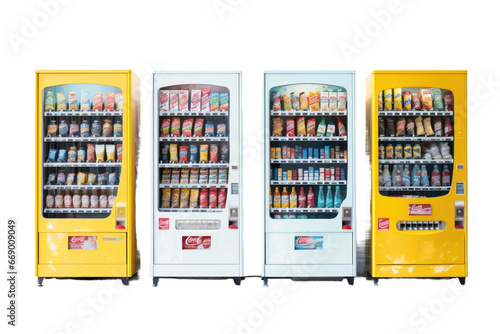Efficient Product Distribution vending Machine Isolated on Transparent Background photo