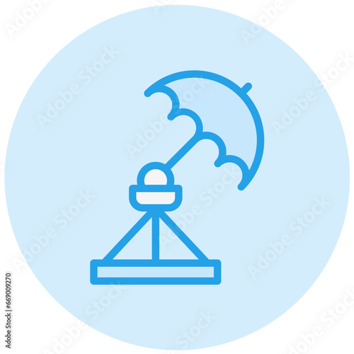 Umbrella light Vector Icon Design Illustration