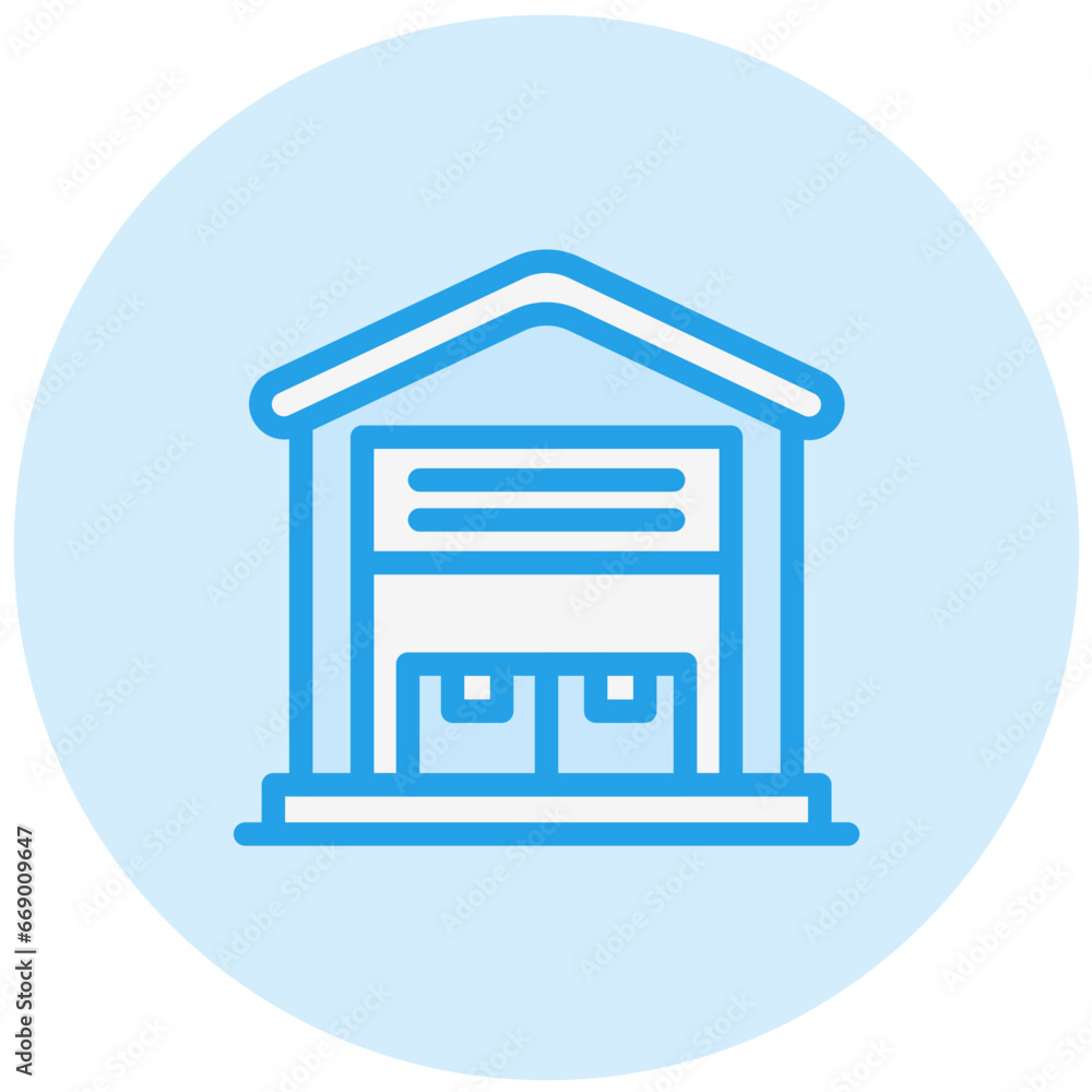 Warehouse Vector Icon Design Illustration Warehouse Vector Icon Design Illustration