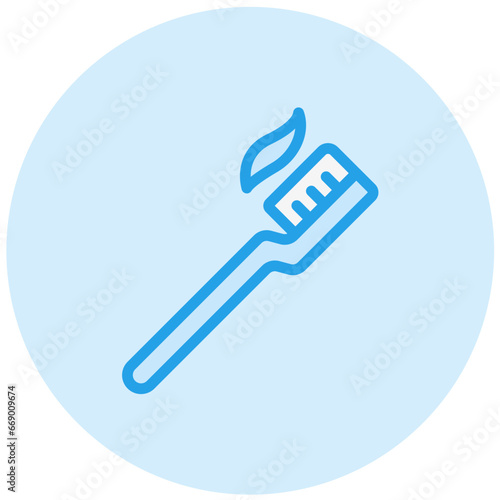 Tooth Brush Vector Icon Design Illustration