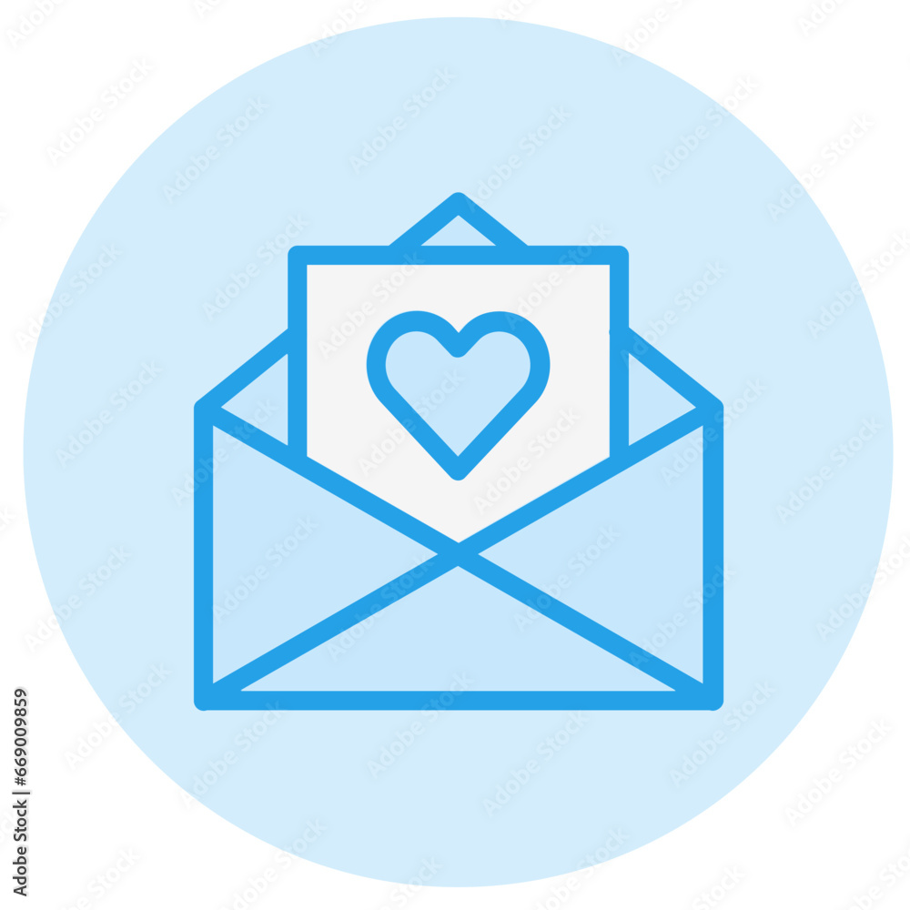 Love Letter Vector Icon Design Illustration Love Letter Vector Icon Design Illustration