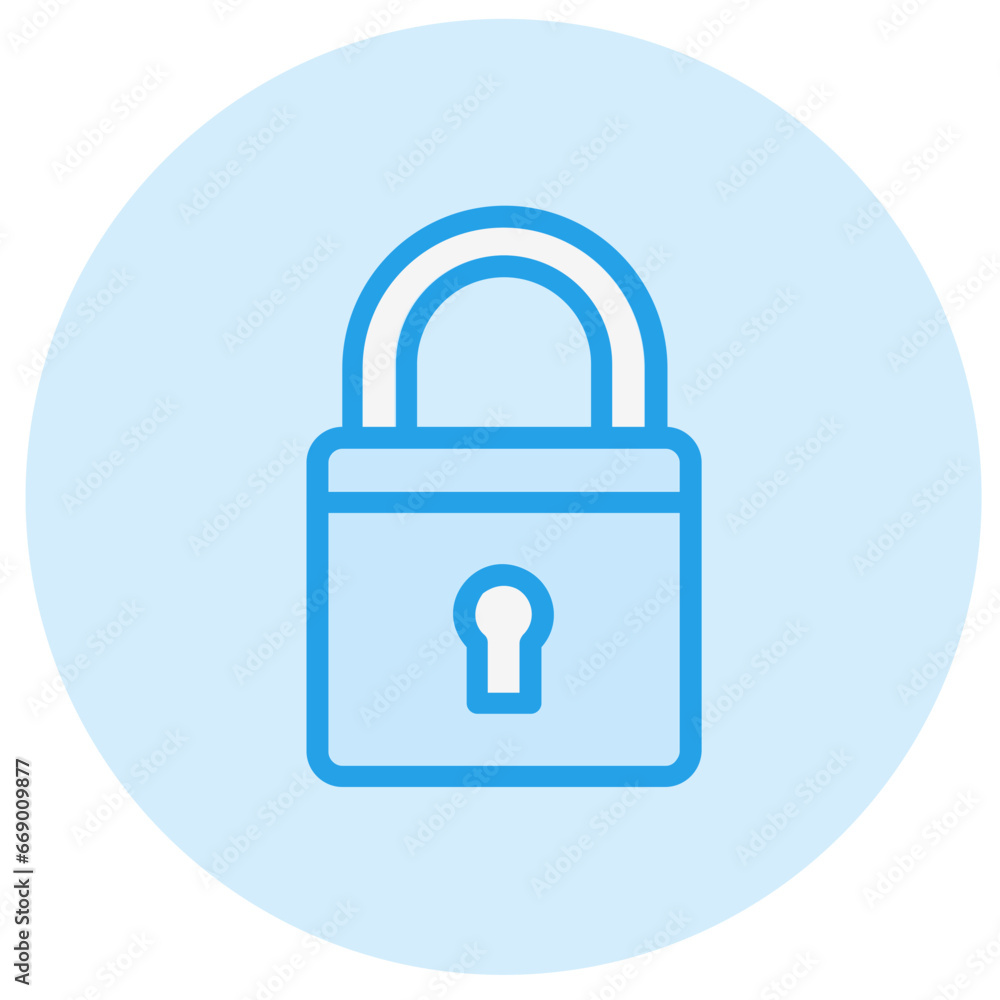 Padlock Vector Icon Design Illustration Padlock Vector Icon Design Illustration