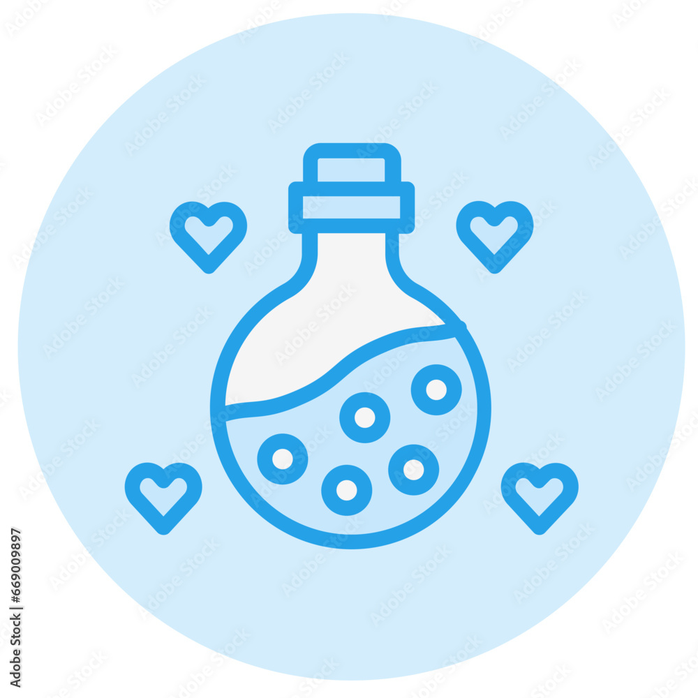 Love Potion Vector Icon Design Illustration Love Potion Vector Icon Design Illustration