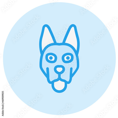 Dog Vector Icon Design Illustration