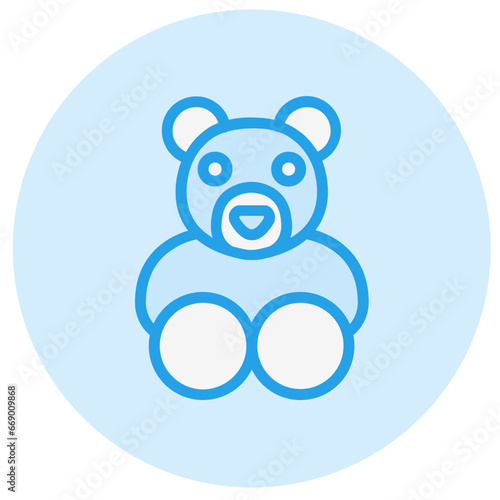Bear Vector Icon Design Illustration