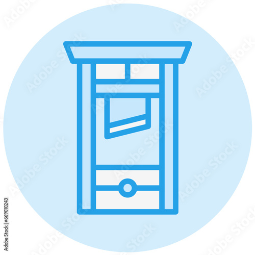 Guillotine Vector Icon Design Illustration