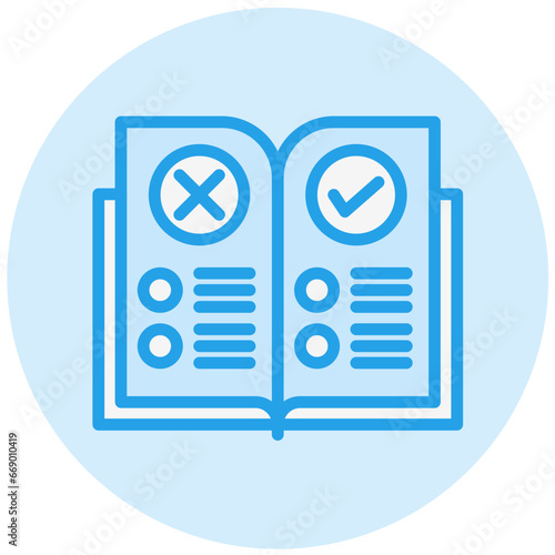 Rules Vector Icon Design Illustration