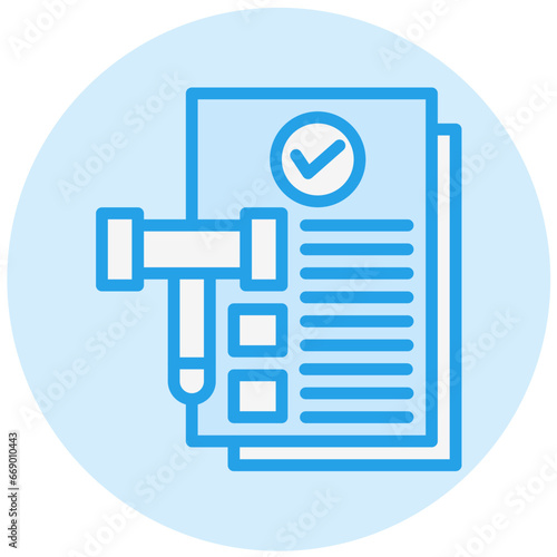 Legal Documents Vector Icon Design Illustration