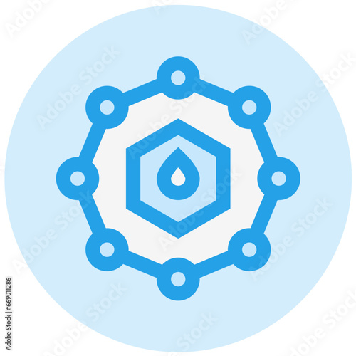 Benzol Vector Icon Design Illustration