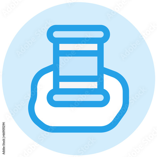 Oil Leakage Vector Icon Design Illustration