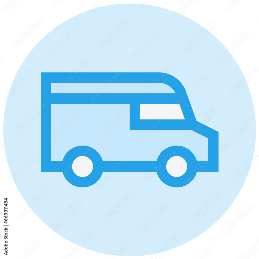 Delivery Van Vector Icon Design Illustration Delivery Van Vector Icon Design Illustration