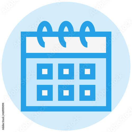 Calendar Schedule Vector Icon Design Illustration