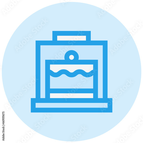 Cake Dome Vector Icon Design Illustration