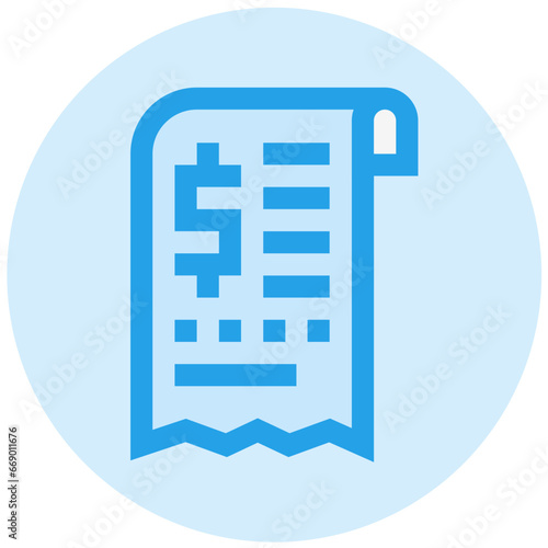 Bill Vector Icon Design Illustration