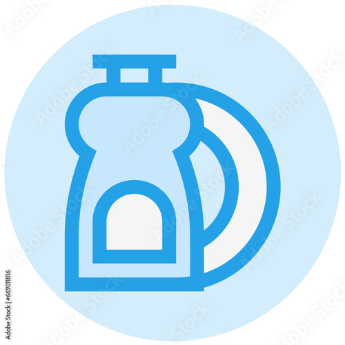 Dish washing Vector Icon Design Illustration