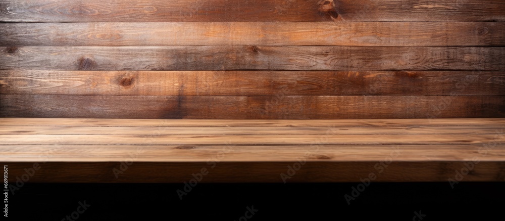 Extended wooden table