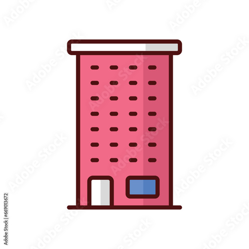 Condo icon isolate white background vector stock illustration