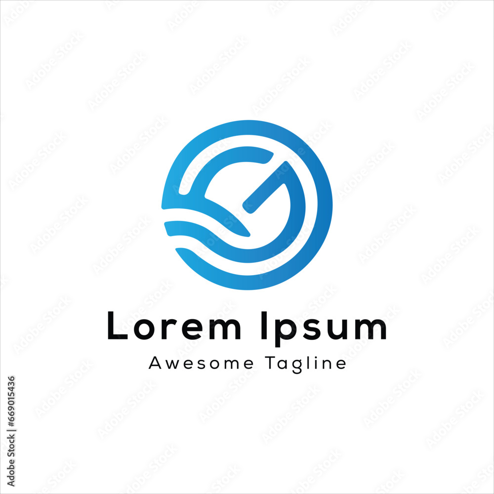 FG letter initial creative logo design FG letter initial creative logo design