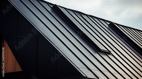 Closeup Modern roof with amazing texture and this little close part on your house shows everyone that you are the ONE! Generative AI Technology 
